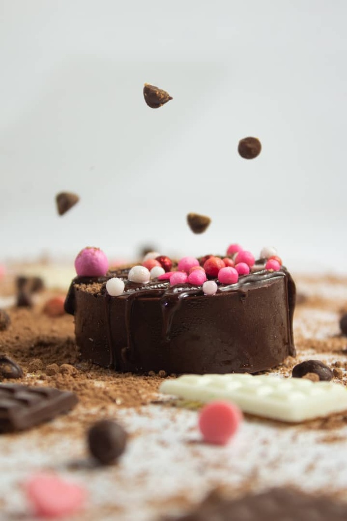 TAMBOR DE CHOCOLATE CON GRAJEAS