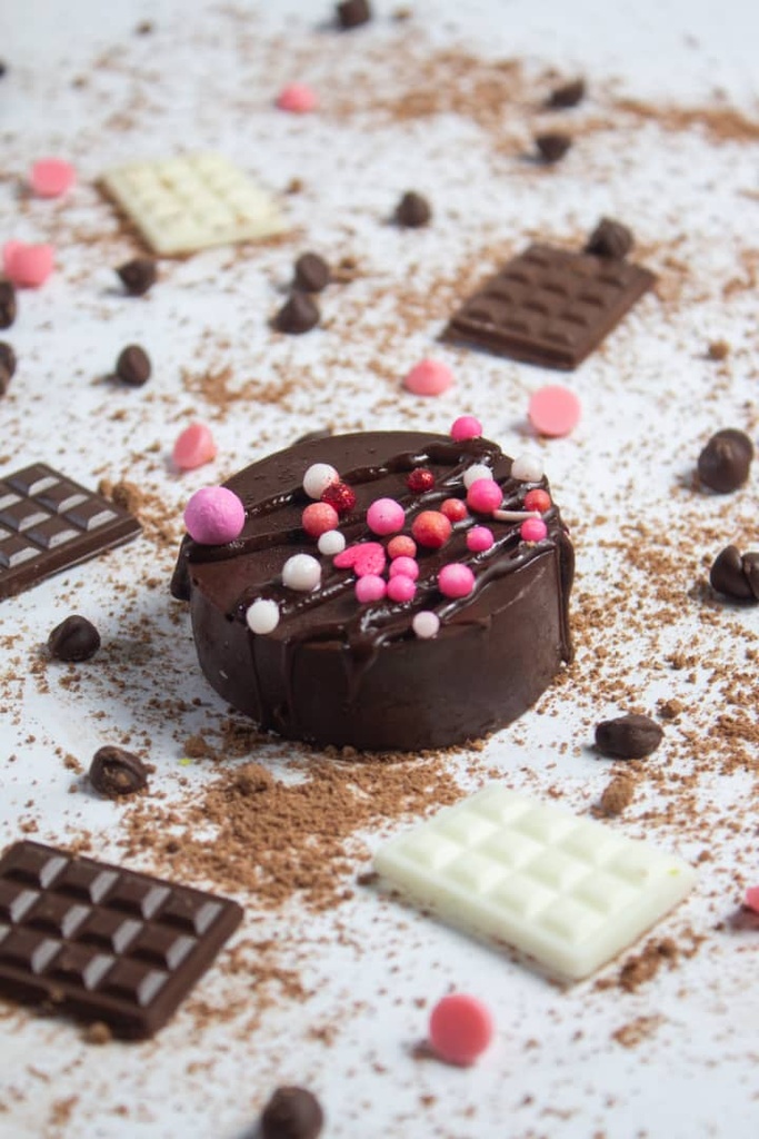 TAMBOR DE CHOCOLATE CON GRAJEAS
